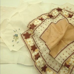 Set of 10 Vintage Hankies Ladies Handkerchiefs